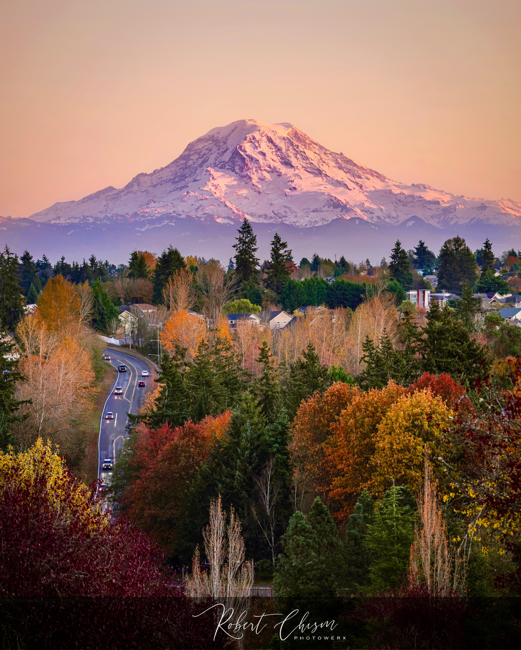 Mt. Rainier from NE Tacoma, WA